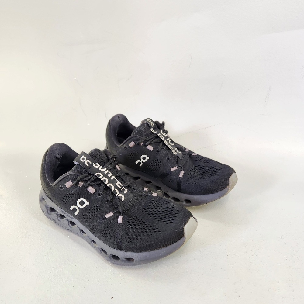 On Cloudsurfer Running Shoes Womens 7.5 Black CloudTec Phase 3WD10440485 Sporty
